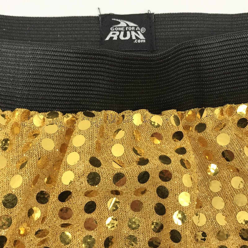 Gone For a Run Running Costume Tutu Skirt by Gone For a Run | Glitter Sequined Tutu | Gold, One Size - Image 2
